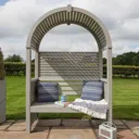 Rowlinson Modena Contemporary Arbour 1990 x 1340 x 800mm  Natural Timber Finish