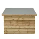 Rowlinson Overlap Patio Chest 920 x 1200 x 720mm  Natural Timber Finish