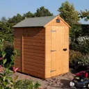 Rowlinson Security Shiplap Shed 6x4  Dipped Honey Brown