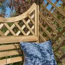 Rowlinson Keswick Arbour 2075 x 1320 x 800mm  Natural Timber Finish