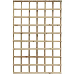 Rowlinson Heavy Duty Trellis 6x4 Natural Timber Finish  (Pack of 3)