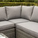 Rowlinson Bunbury Corner Sofa Set   Grey Weave