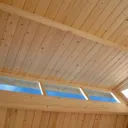 Rowlinson Paramount Skylight Shed with Store 7x10  Natural Timber Finish