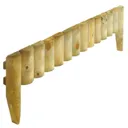 Rowlinson Border Fence 6" x 1.2mtr (12" inc spikes) Natural Timber (2 Pack)