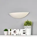 Pale plaster wall light, paintable
