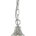 American Diner hanging lamp satin silver one-bulb