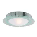 Juna - bathroom ceiling lamp with a glass edge