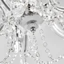 Marie Therese chandelier, chrome, five-bulb