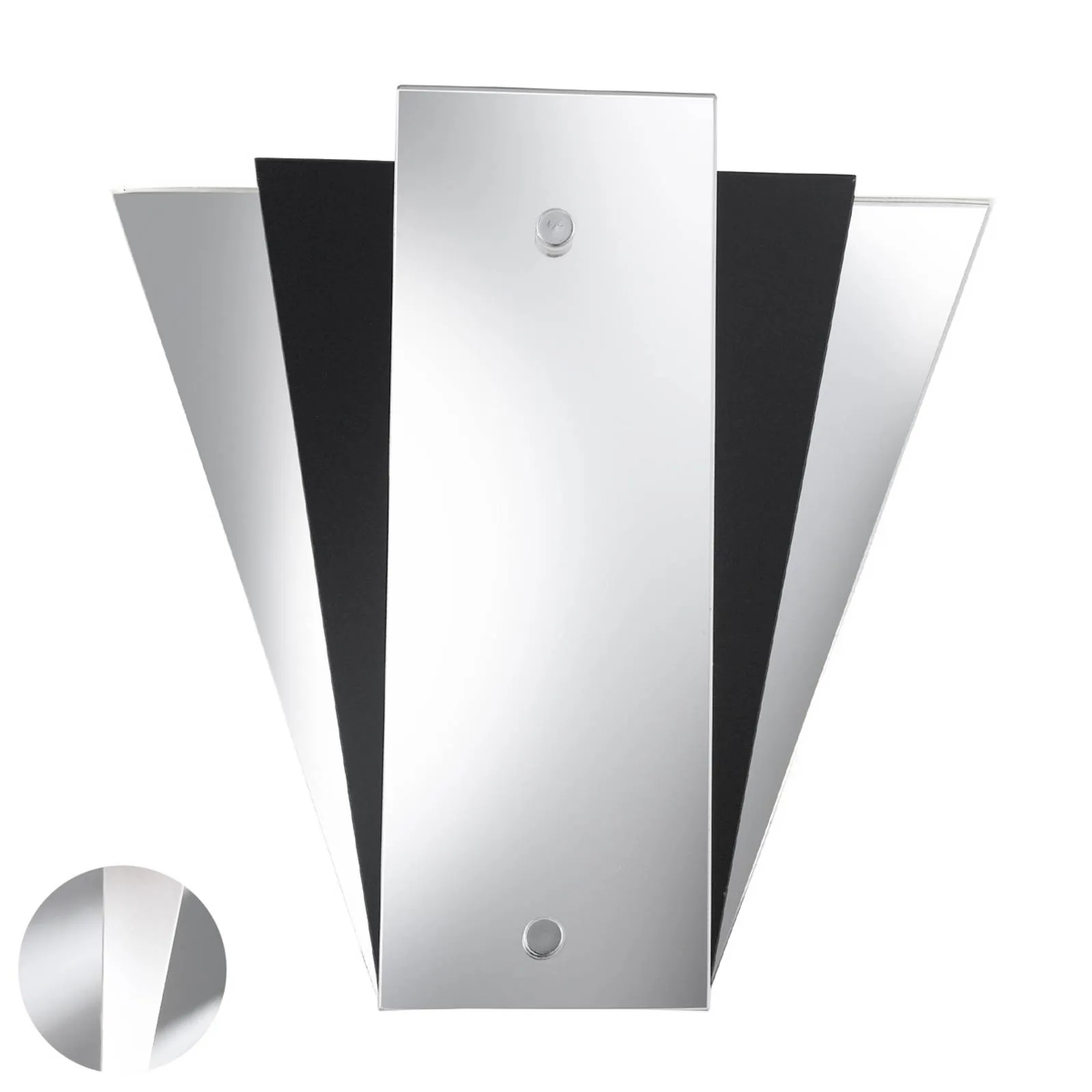 Modern LEWIS mirror-wall light, white