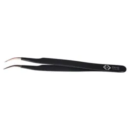 CK Precision ESD Tweezers Fine Curved Smooth Tips