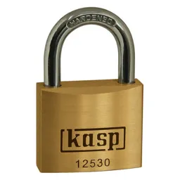 Kasp 125 Series Premium Brass Padlock Keyed Alike - 30mm, Standard, 25303