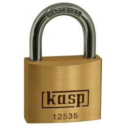 Kasp 125 Series Premium Brass Padlock - 35mm, Standard