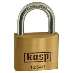 Kasp 125 Series Premium Brass Padlock Keyed Alike - 40mm, Standard, 25401