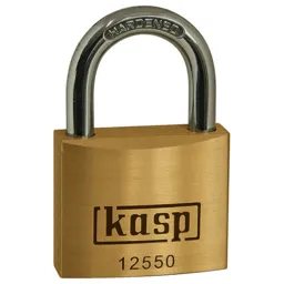 Kasp 125 Series Premium Brass Padlock Keyed Alike - 50mm, Standard, 25501