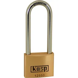 Kasp 125 Series Premium Brass Padlock Keyed Alike - 50mm, Extra Long, 25501