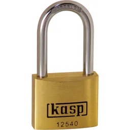Kasp 125 Series Premium Brass Padlock Keyed Alike - 40mm, Long, 25405