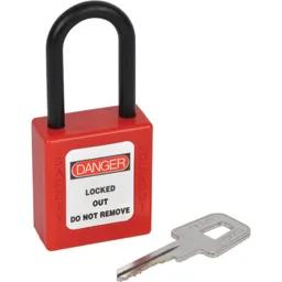 Kasp Nylon Safety Lockout Padlock and 6 Piece Sticker Set