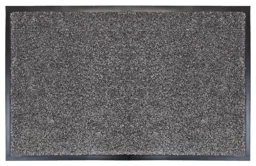 Plain Grey Polypropylene Door mat (L)0.8m (W)0.5m