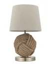 Crantock Brushed Cream Round Table lamp