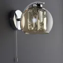 Silas Polished Chrome effect Wall light