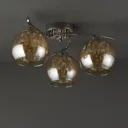 Silas Chrome effect 3 Lamp Modern Ceiling light