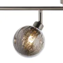 Jola Nickel effect Mains-powered 4 lamp Spotlight bar