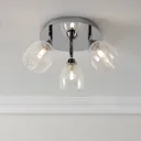 Vermont Chrome effect Mains-powered 3 lamp Spotlight