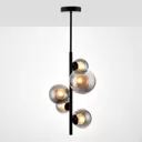 Cole Vertical Black 5 Lamp Pendant ceiling light, (Dia)353mm