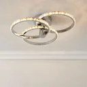 Aura Chrome effect 3 Lamp Ceiling light