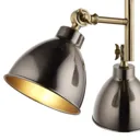 Nobo Matt Antique brass & pewter effect 3 Lamp Ceiling light