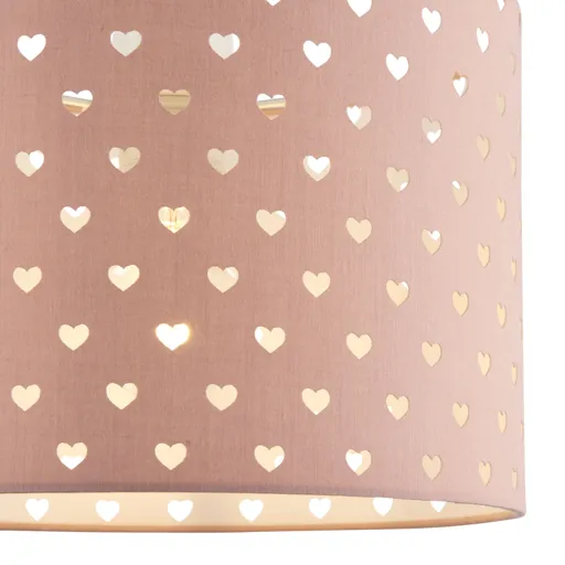 Printed Pink Heart Light shade (D)250mm