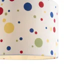 Printed Multicolour Polka dot Light shade (D)250mm