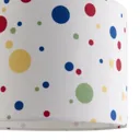 Printed Multicolour Polka dot Light shade (D)250mm
