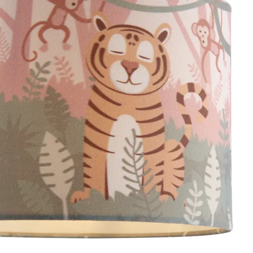 Printed Multicolour Safari Light shade (D)250mm