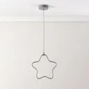 Star Matt Grey Pendant ceiling light, (Dia)300mm