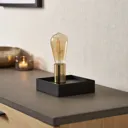 Key Black Square Table lamp