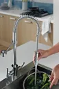 Bristan Artisan Professional Pull Out Kitchen Tap - Dual Lever Chrome AR SNKPRO C