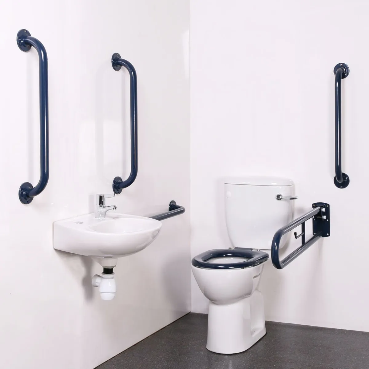 Bristan DOCM pack with TMV3 basin mixer tap blue