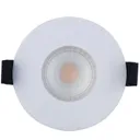 Luceco Matt White Non-adjustable LED Fire-rated Warm white Downlight 6W IP65
