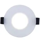 Luceco Matt White Non-adjustable LED Fire-rated Warm white Downlight 6W IP65
