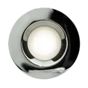 Luceco Chrome effect Non-adjustable Fire-rated Downlight IP20