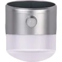 Luceco Non-adjustable Grey Solar-powered Integrated LED PIR Motion sensor Outdoor Wall light