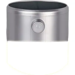 Luceco Non-adjustable Grey Solar-powered Integrated LED PIR Motion sensor Outdoor Wall light