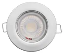 Luceco Matt Stainless steel effect Non-adjustable LED Fire-rated Warm white Downlight 5W IP65