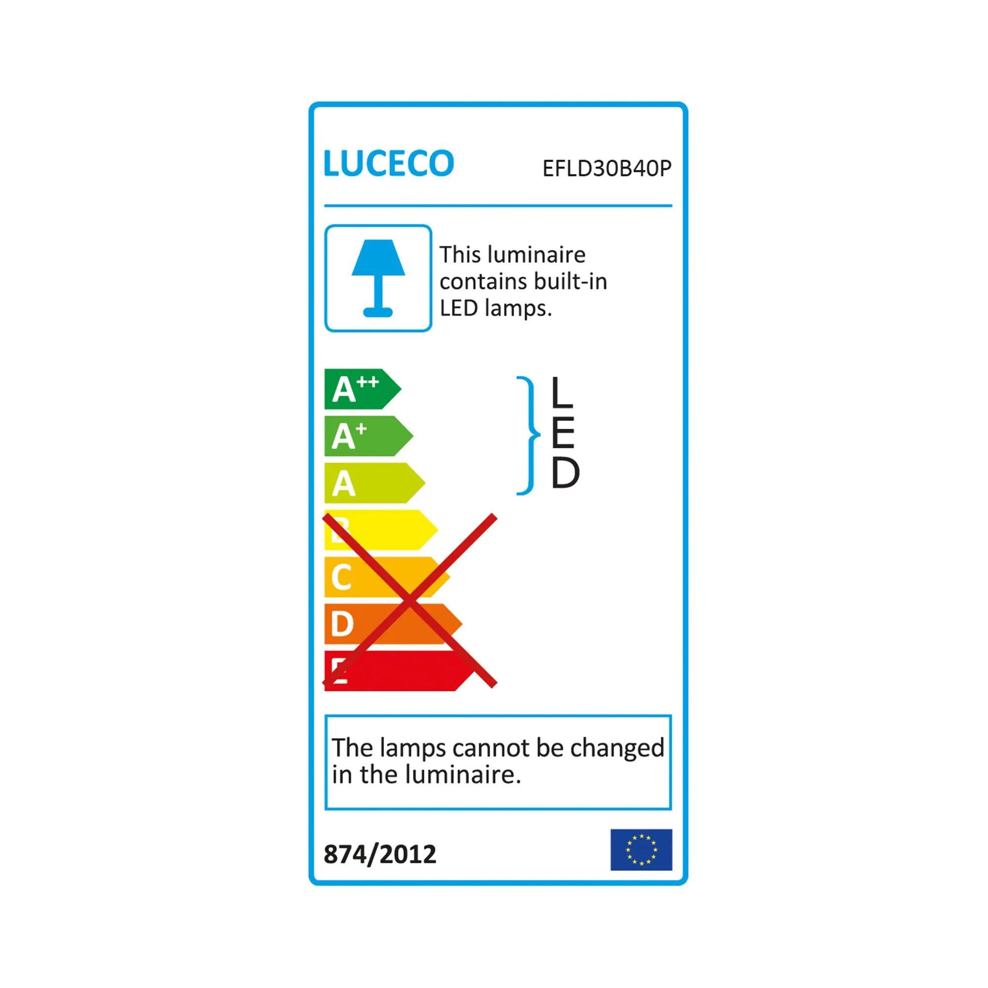 Luceco Black Mains-powered Cool white Outdoor LED PIR Floodlight 2400lm