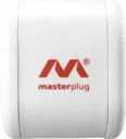Masterplug 10 socket 13A Surge protected White Extension lead, 2m