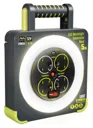 Masterplug Worklight 4 socket 13A Switched Grey & green Extension lead, 5m