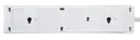 Masterplug 4 socket White Extension lead, 8m