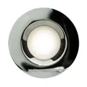 Luceco Chrome effect Non-adjustable Fire-rated Downlight IP20, Pack of 6