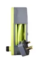Masterplug 4 socket Grey & green Cable reel, 5m